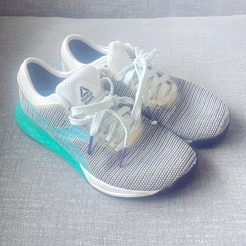 WOMENS REEBOK CROSSFIT NANO 9 TEAL TRAINING SHOES SIZE 6.5